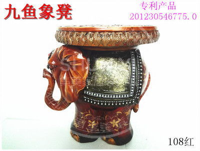 九魚(yú)象凳 樹(shù)脂雕刻工藝品的靈動(dòng)之美